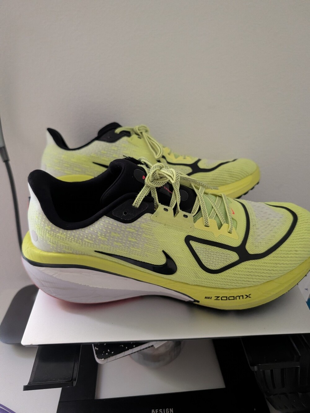 Nike Vomero 17 Talaria Rare Size 13 mens Zoom X Running Shoes Volt Black Crimson